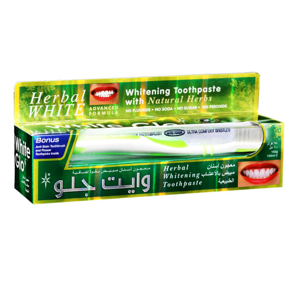 White Glo 100 ml Tooth Paste Whitening With Herbs