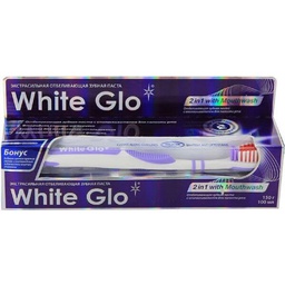 [9319871000134] White Glo 100 ml Tooth Paste 2 in 1 With MouthWash